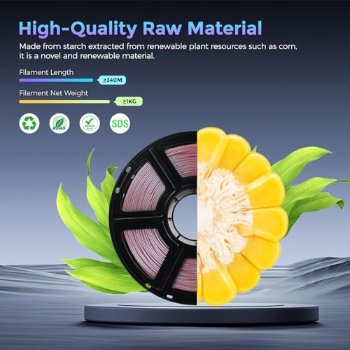PLA Filament 1.75mm Burnt Titanium 1kg O697964