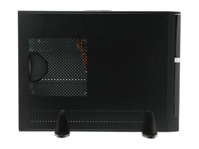 Black-Silver Slim MicroATX Case Q47085