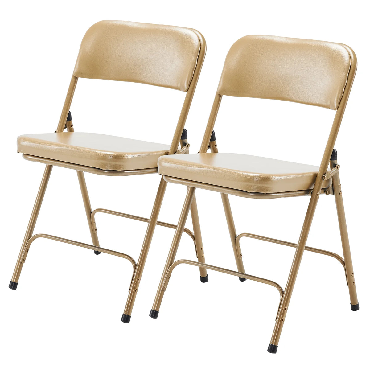 2 Pack Metal Folding Chairs with Padded Seat and Back J6780