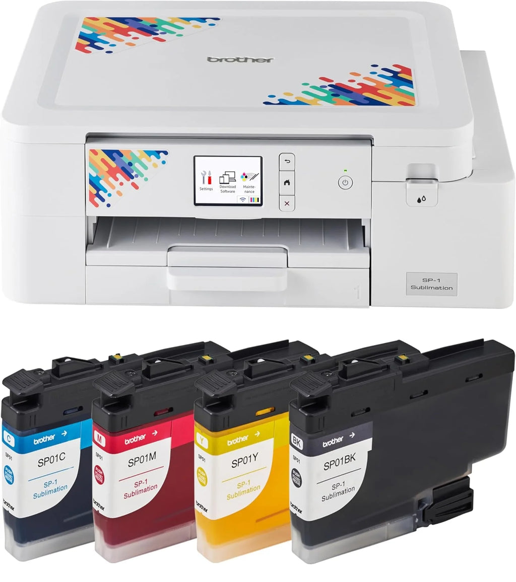 Sublimation Printer and 4-Color Sublimation Ink Cartridge Set B7512