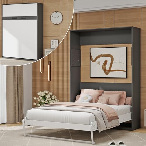 Full Brown Murphy Bed Z115