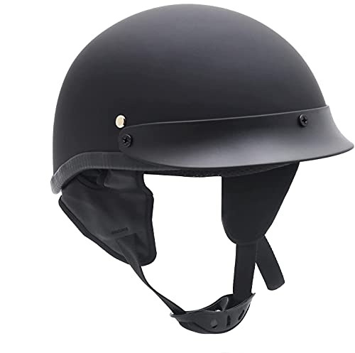 Matte Black Half Face Helmet P888630