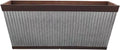 24 Inch Outdoor Deck Rail Textured Resin Planter L658