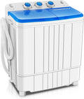 Mini Washing Machine, 11lbs Washer & 6.6lbs Spin Dryer Combo, Compact Washer Machine with Drain Pump A61252