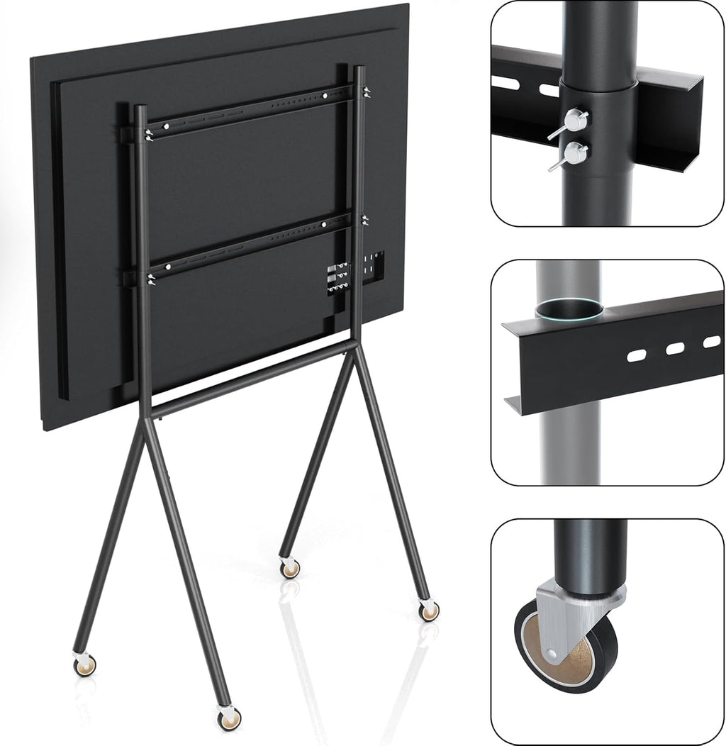 TV Easel Stand 37"-70" inch Adjustable with Wheels J8656