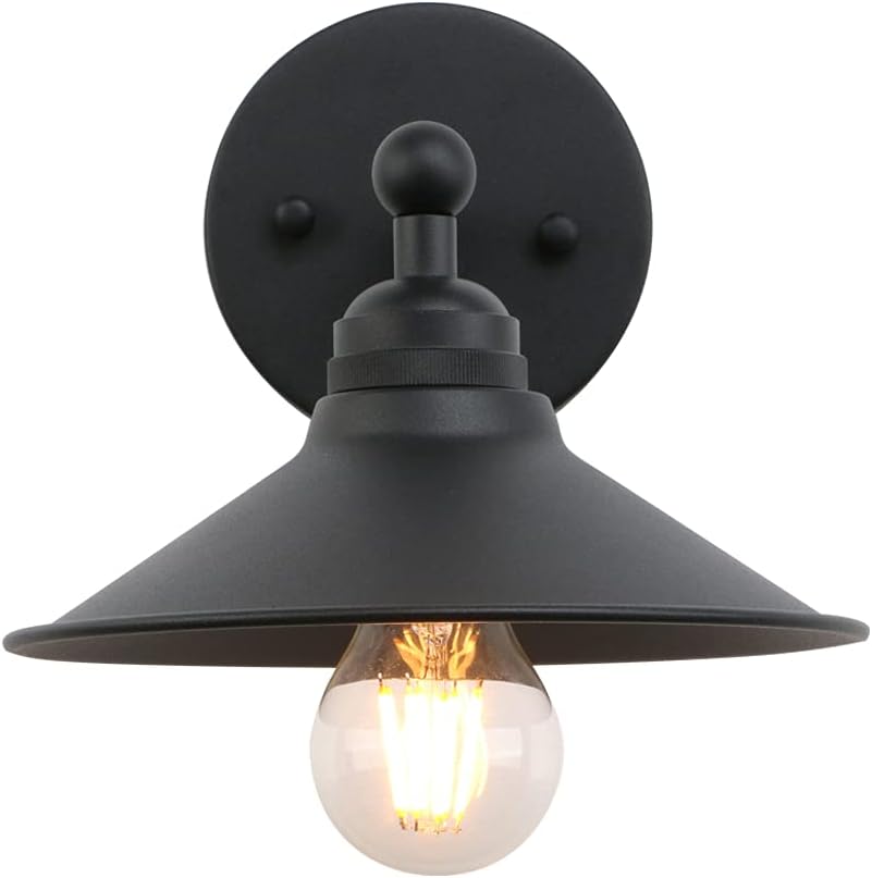 3 Pack Black Metal Wall Fixture Lighting Lamp F16490