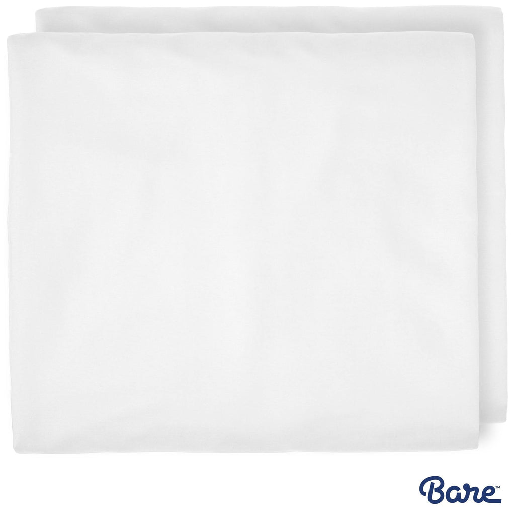 2-Pack Microfiber Deep Pocket Fitted Bottom Sheets California King Light Grey B354549