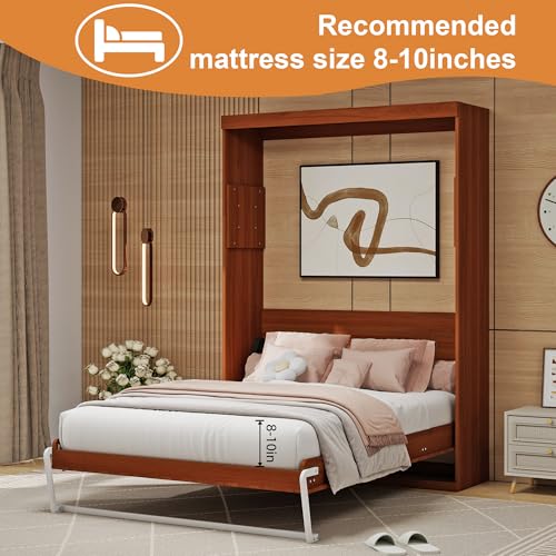 Full Brown Murphy Bed Z115