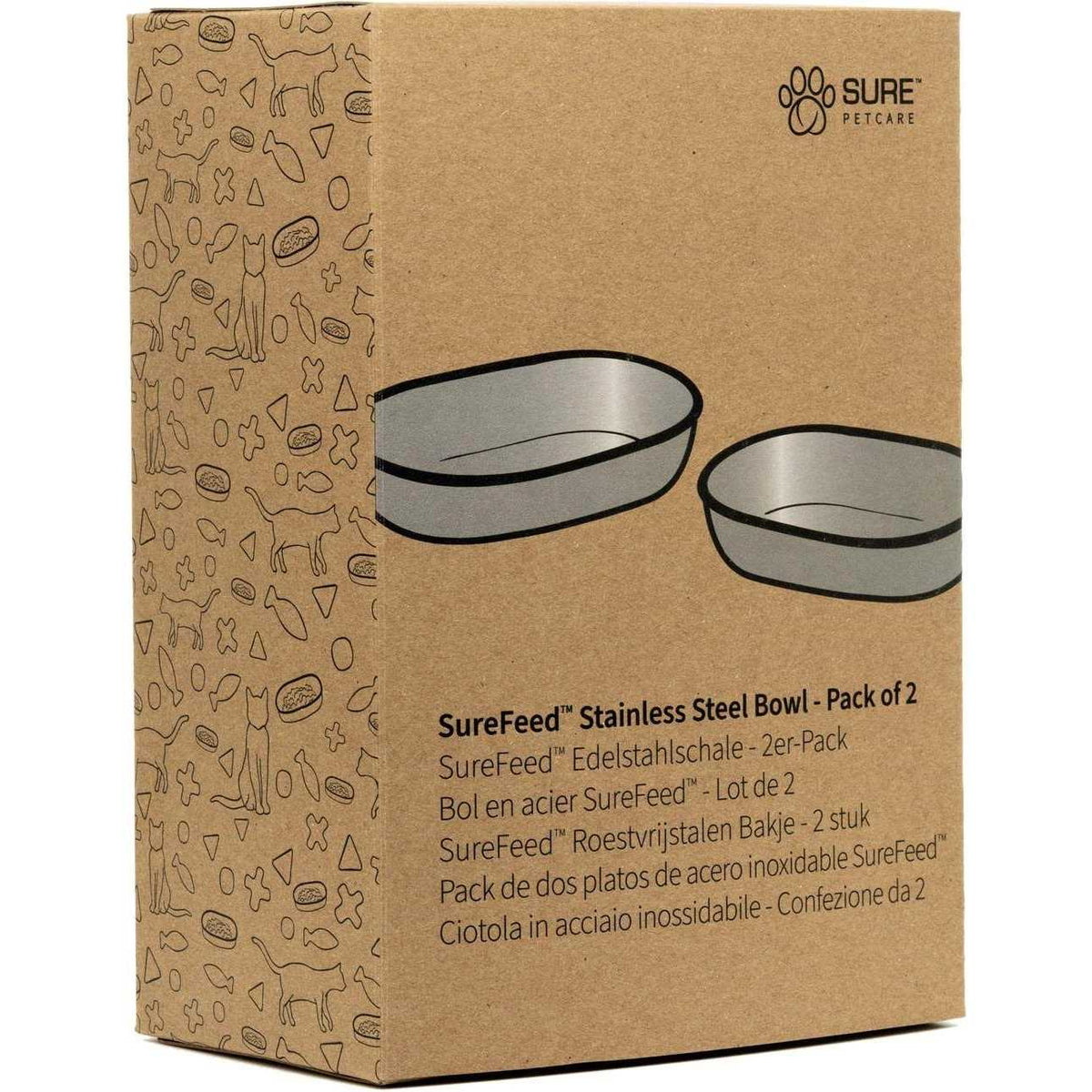 Stainless Steel Bowl Set for Microchip Pet Feeder M97385