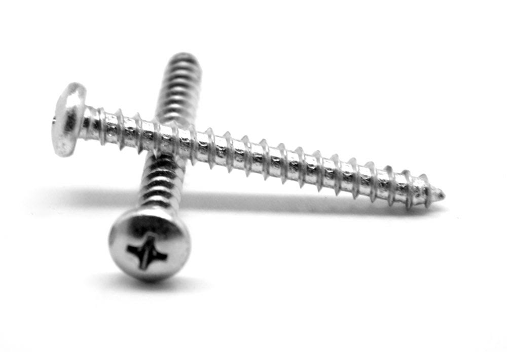 #8-18 x 7/8 Sheet Metal Screw Phillips Pan Head Zinc Plated G734