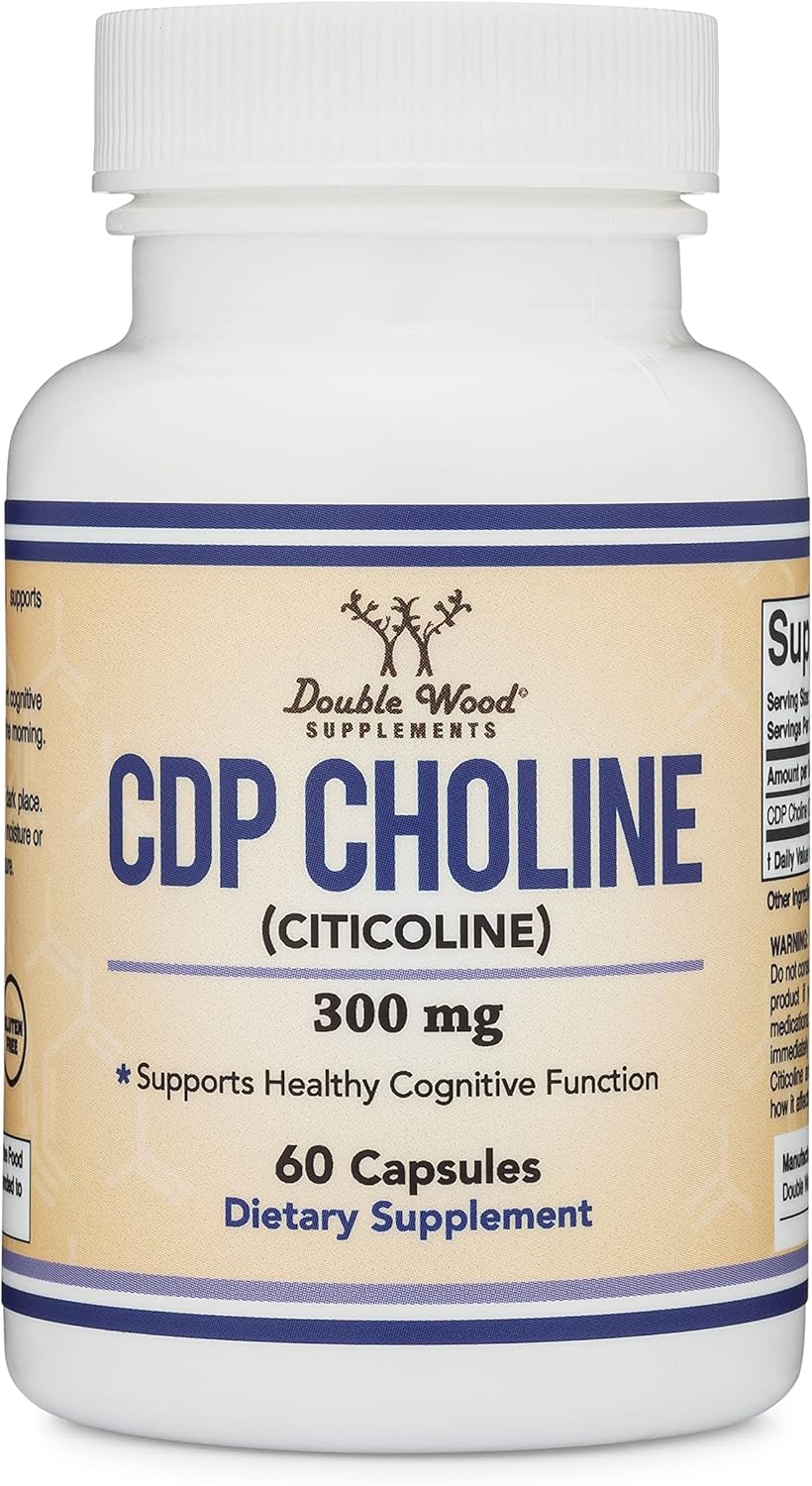 60 Capsules 300mg CDP Choline Supplement T180