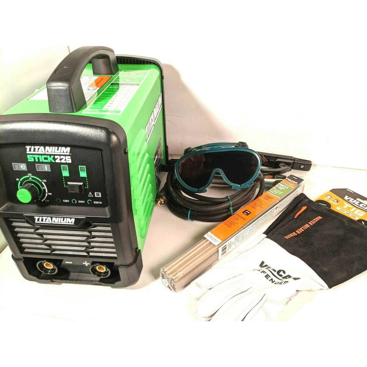 Titanium Stick 225 Inverter Welder with Electrode Holder R168135