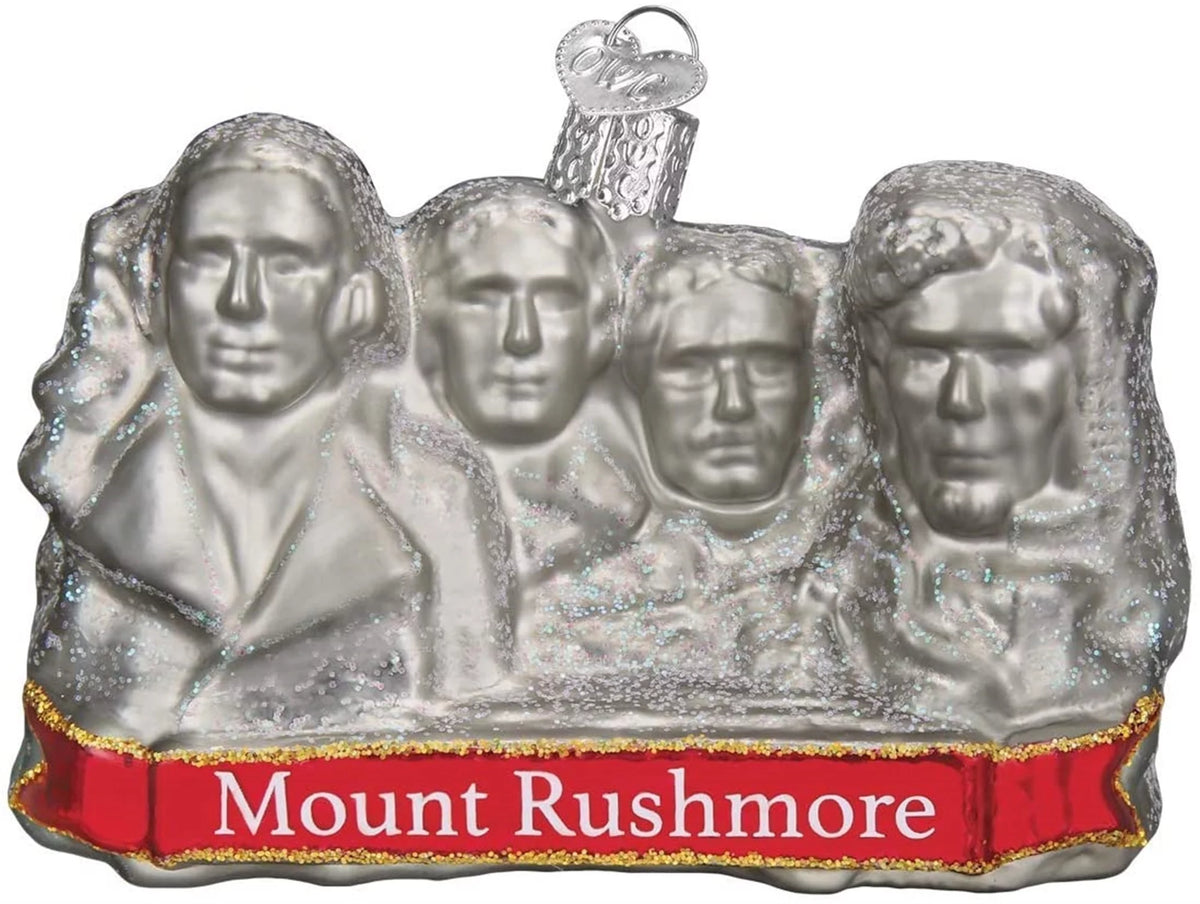 Mount Rushmore Glass Blown Ornament I676