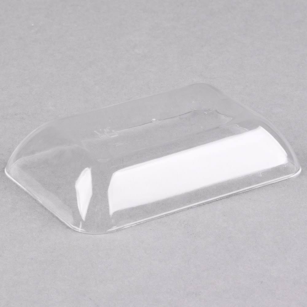 Clear Plastic Rectangular Tiny Tray - 200/Case I677944