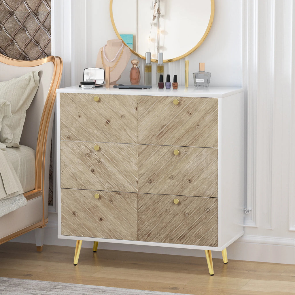 White 3 Drawer Dresser Y623915