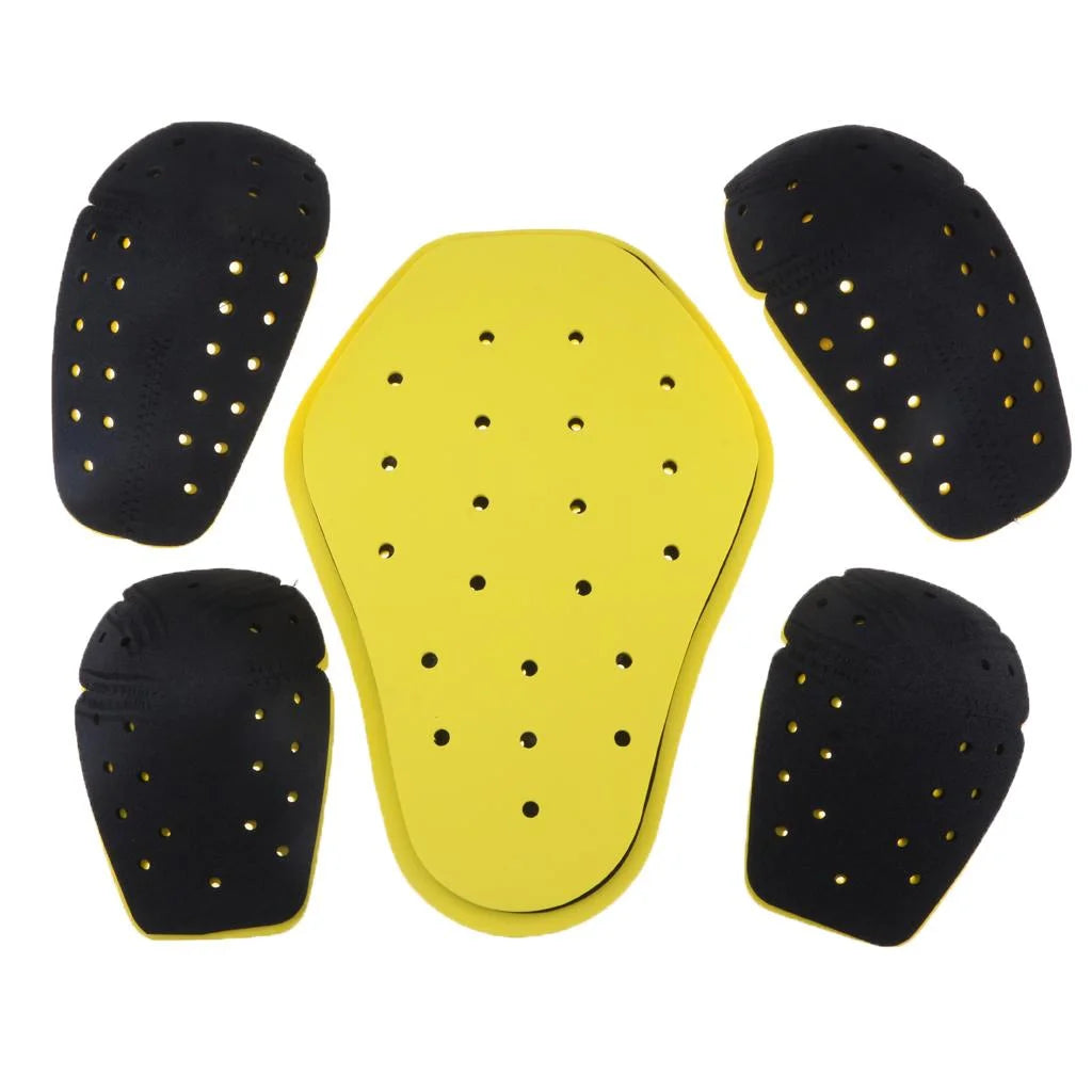Yellow+Black Motorcycle Protective Gear Set K305692