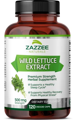 Wild Lettuce Extract 500 mg 120 Vegan Capsules U8057