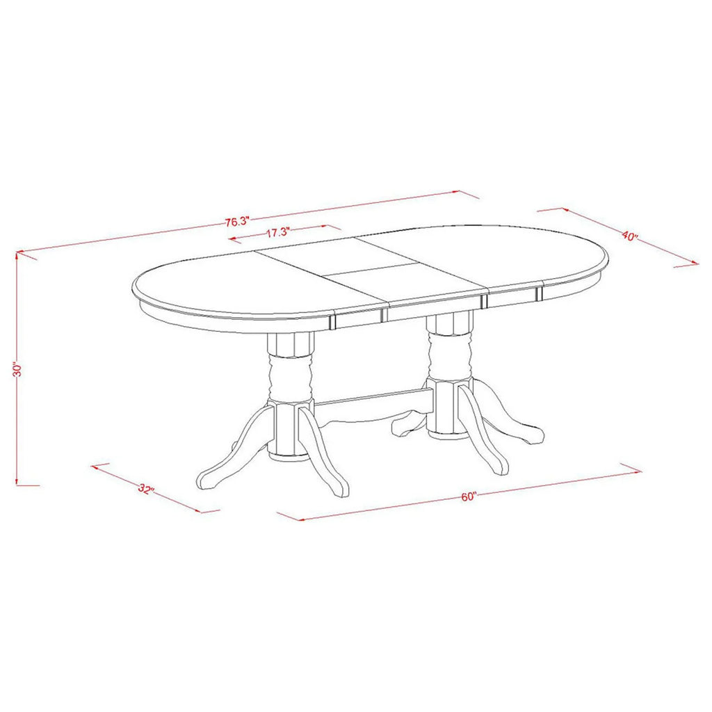 5 Pc Dining Table and 4 Wood Seat Chairs G65883
