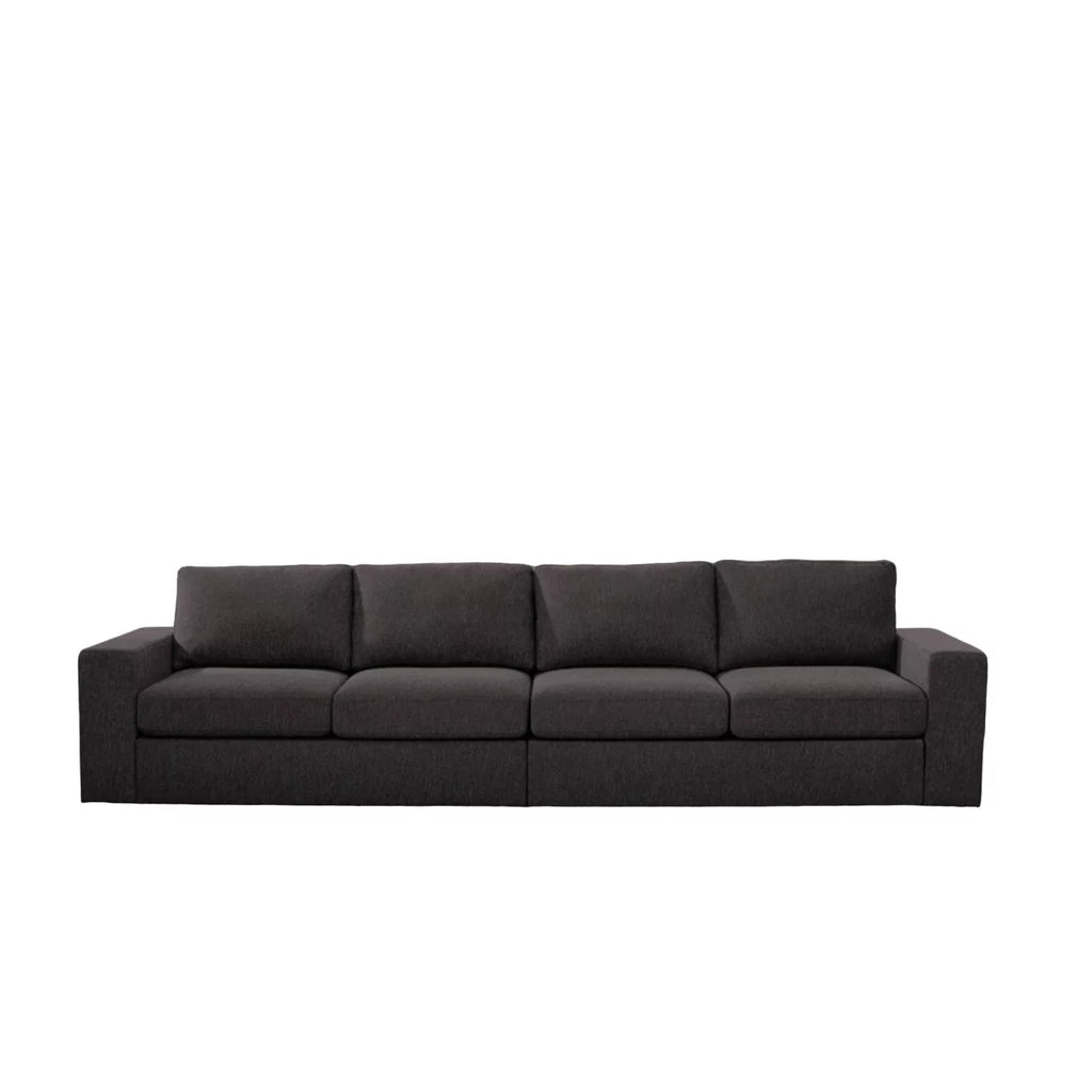 Dark Gray Linen Fabric 4 Seater Sofa Z4062