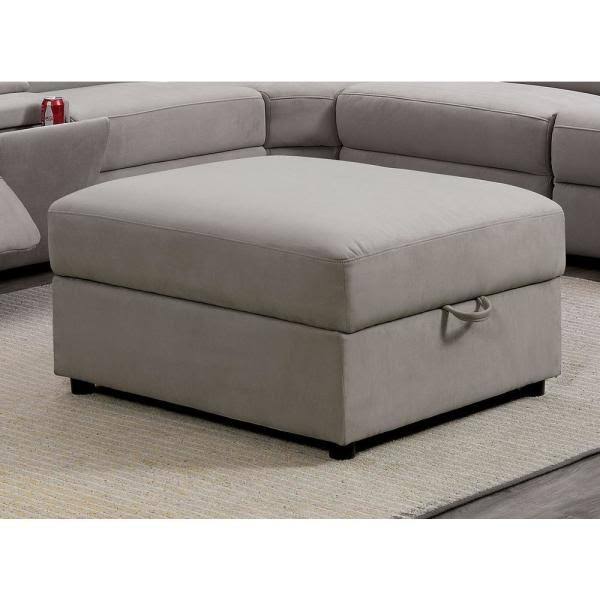 Gray Storage Ottoman G178