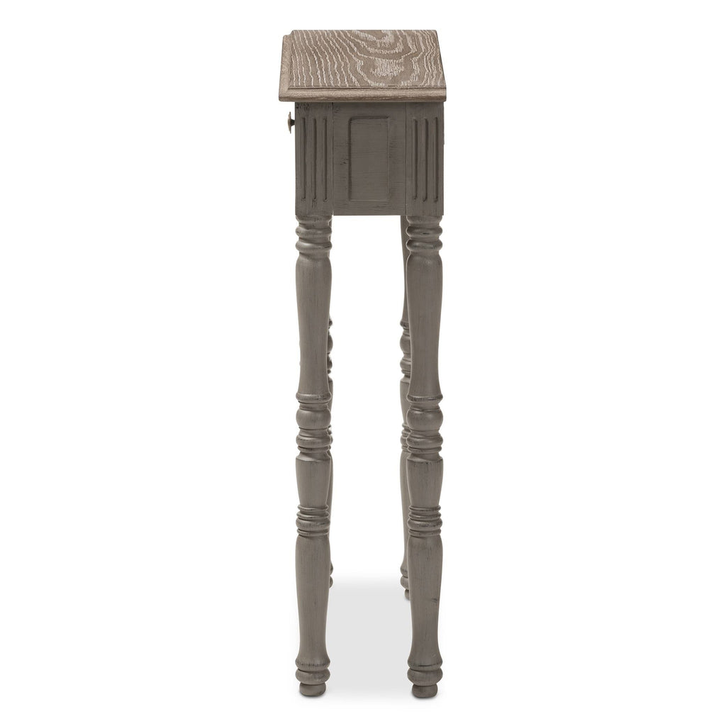 Brown Finished 1-Drawer Console Table Z710