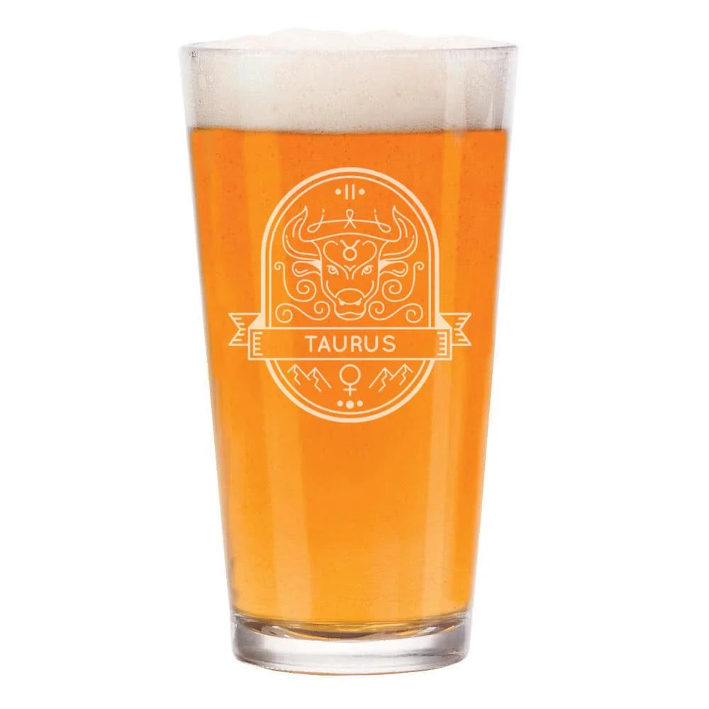 16 oz Beer Pint Glass T8455