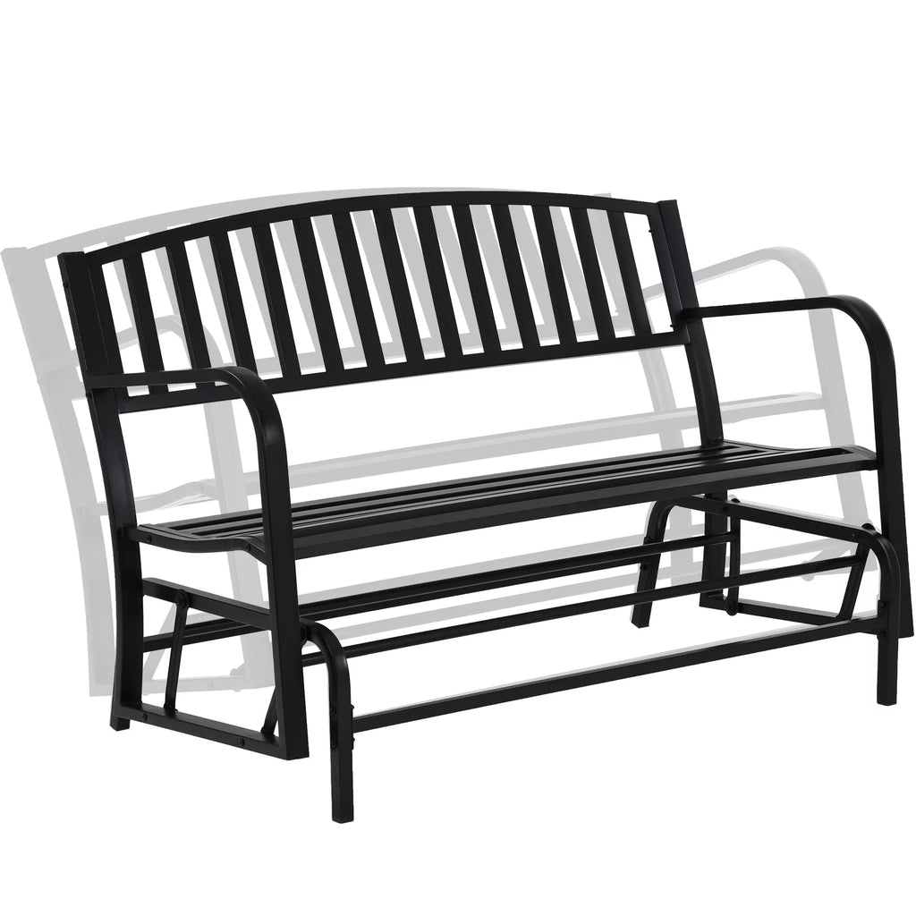 Patio Glider Bench with Cushion Q88276