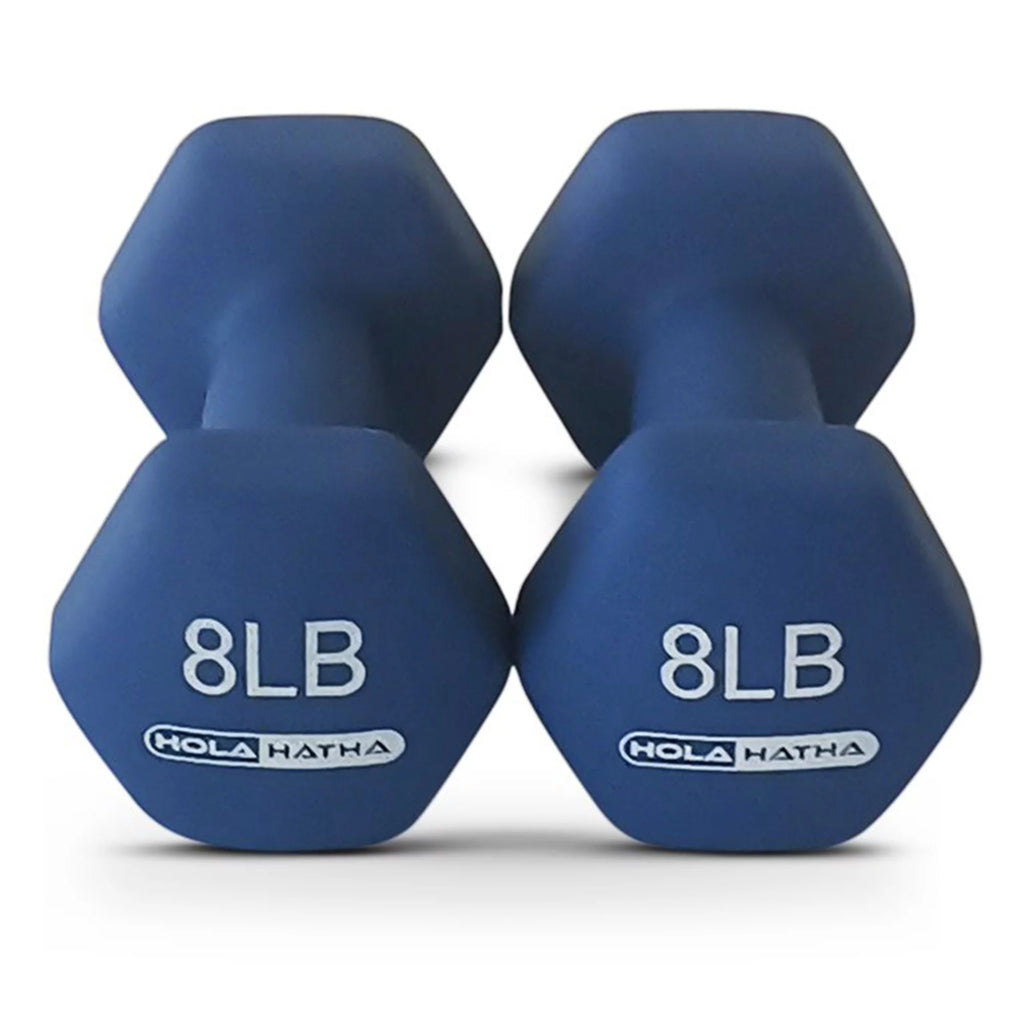 3, 5, and 8 Pound Dumbbell Hand Weight Set with Storage Rack Y84946