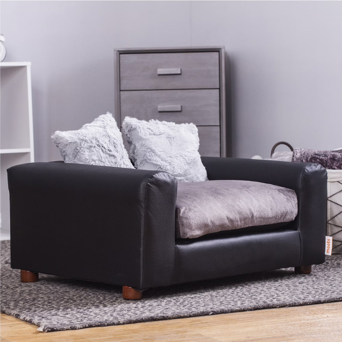 Medium Leatherette Pets Sofa R5187