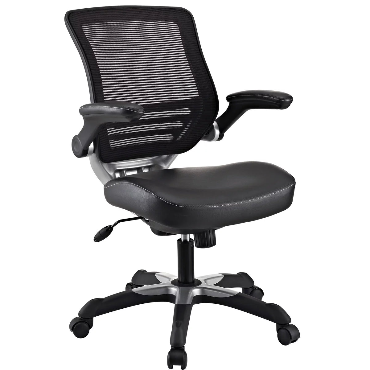Black Vinyl Office Chair A19956