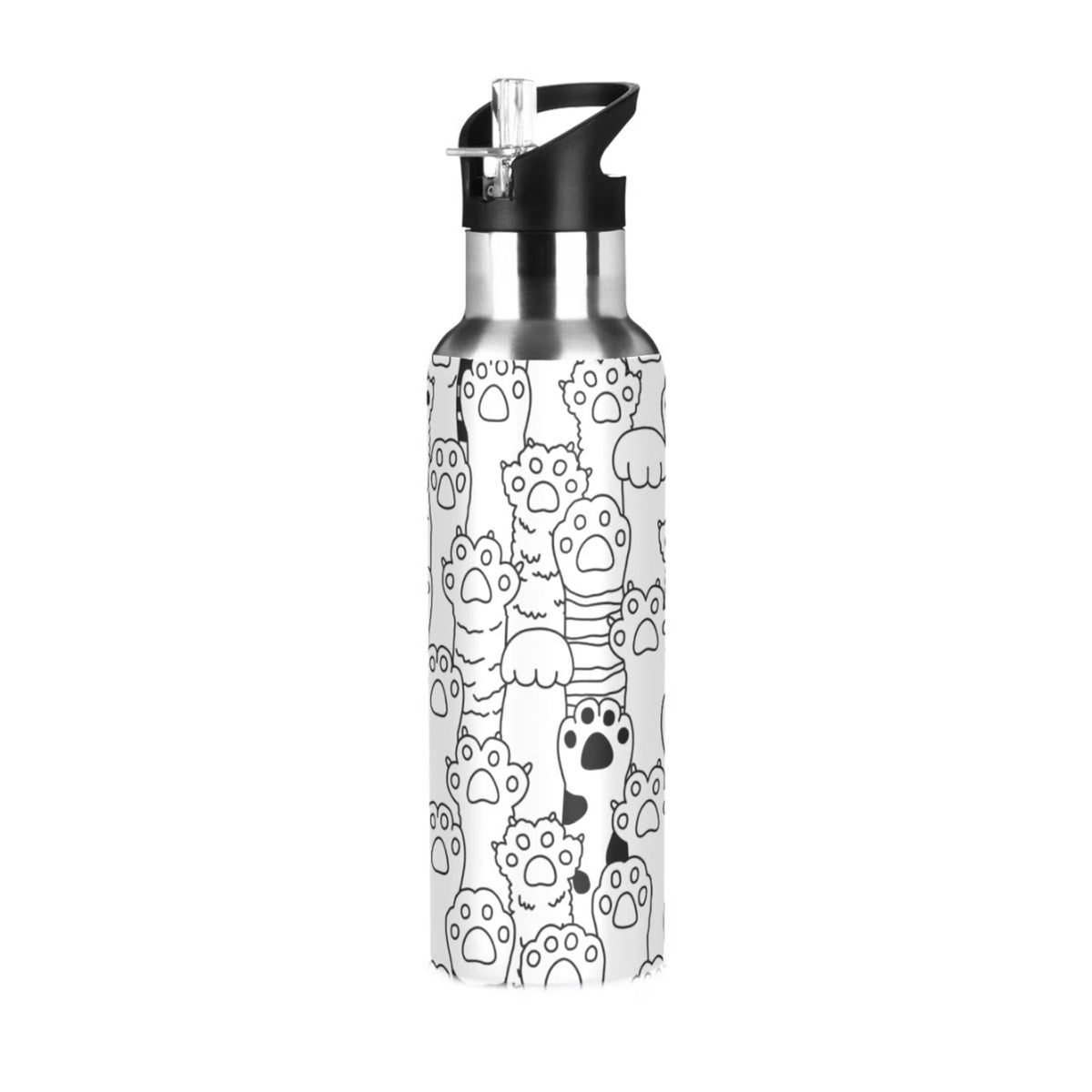 Stainless Steel Insulated Water Bottle with Straw Lid F70618