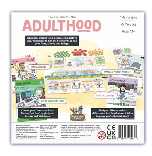 1-4 Players Ages 13+ Board Game U47509