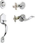 Polished Stainless Front Door Handle Set, Pack of 2 P31118