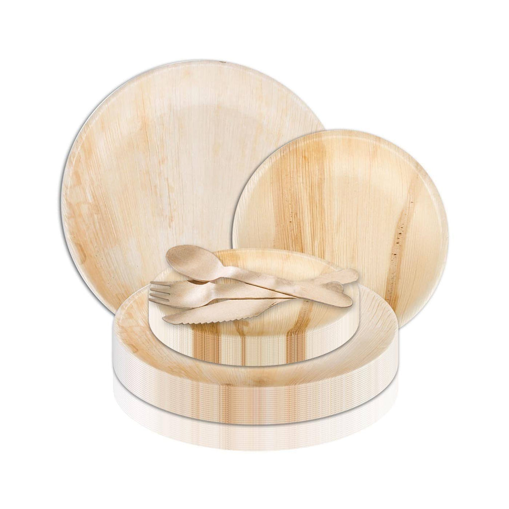 200 Settings Disposable Palm Leaf Wedding Value Set X7787