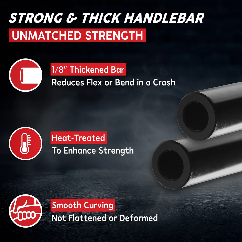 7/8 Inch Motorcycle Low-Rise Handlebar J592