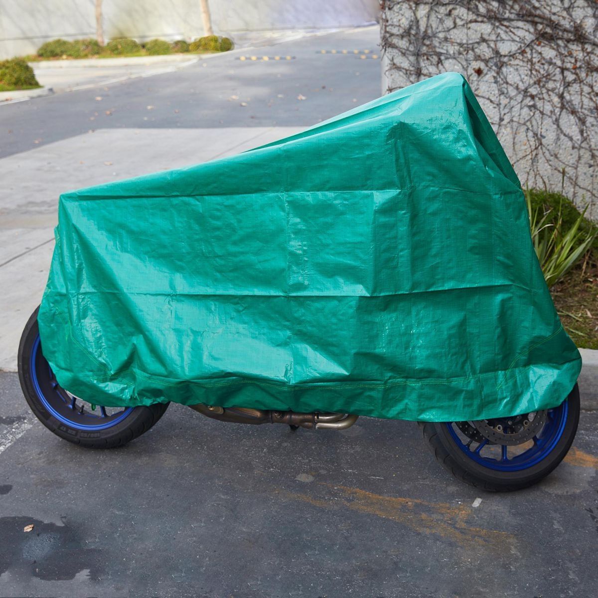 9 ft. x 9 ft. Weather-Resistant Drawstring Tarp Q466963