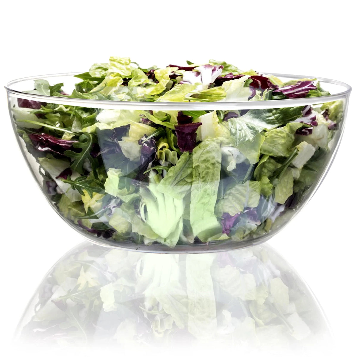 4 Pack 115OZ Large Clear Plastic Mixing and Serving Bowls T712