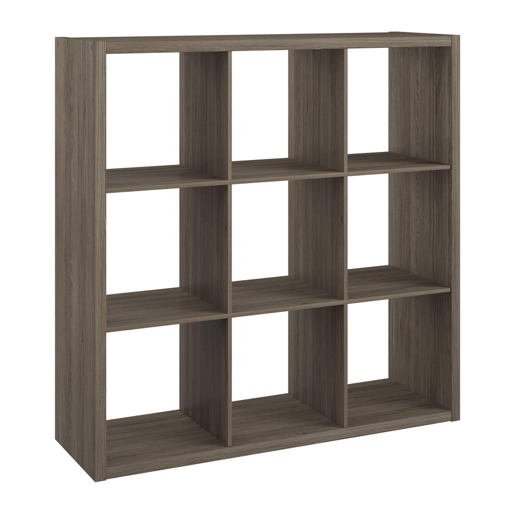 9-Cube Open Back Bookcase Storage Organizer, Graphite Gray U22850