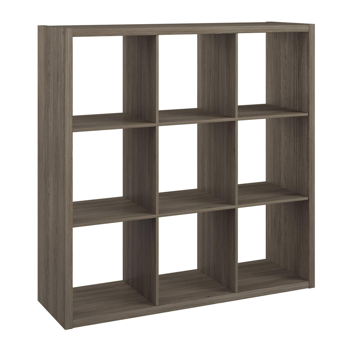 9-Cube Open Back Bookcase Storage Organizer, Graphite Gray U22850