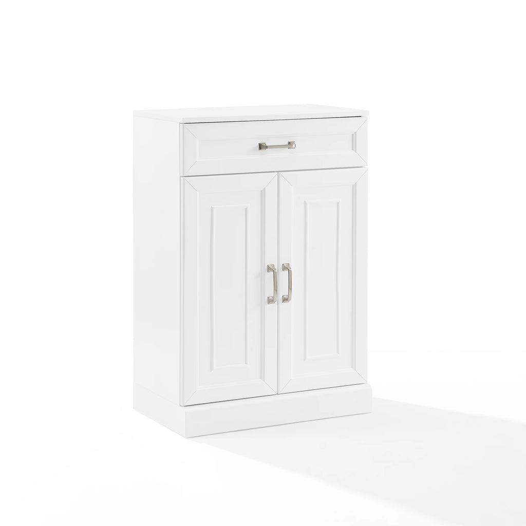 White Wood Storage Cabinet L76231