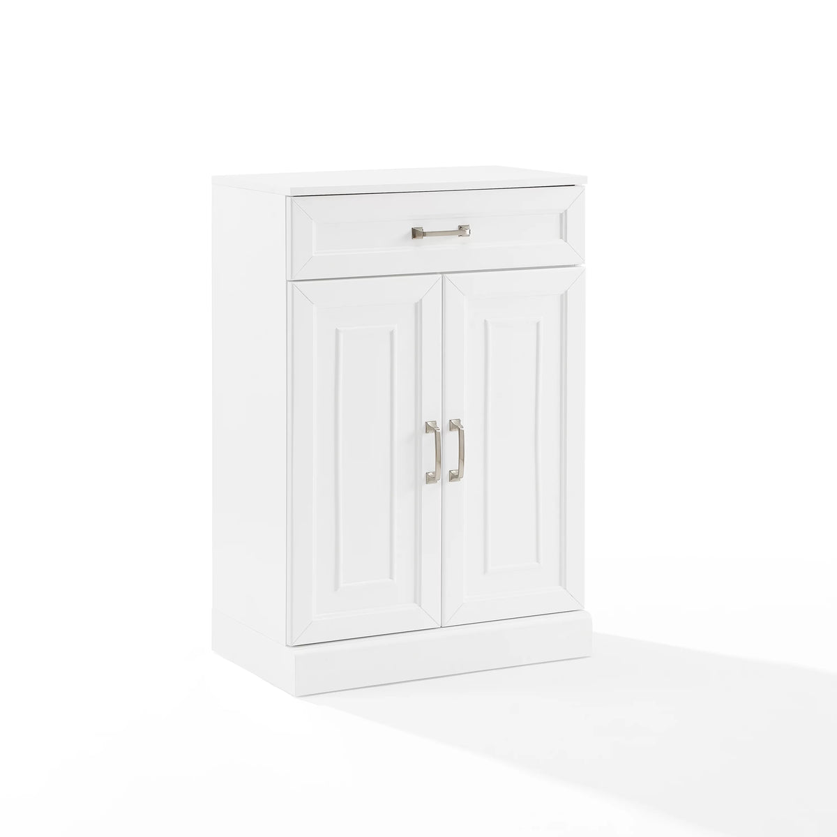 White Wood Storage Cabinet L76231