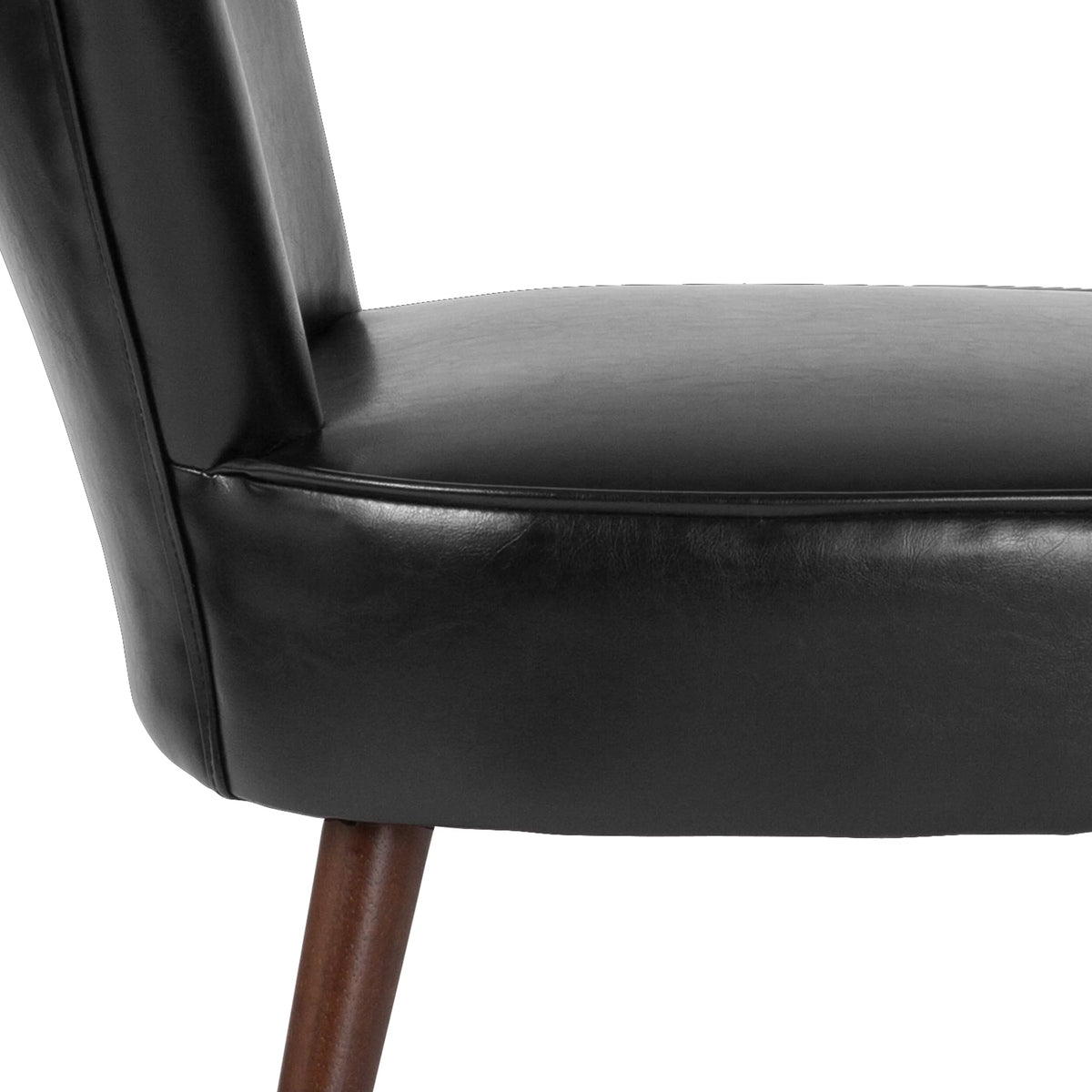 Black LeatherSoft Retro Chair H5274
