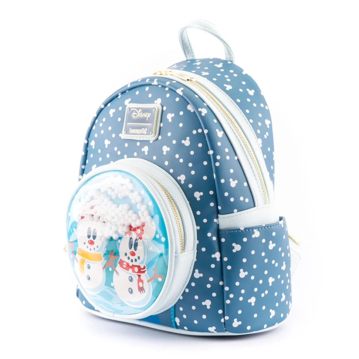 Disney Snow Globe Mickey And Minnie Mini Backpack Z949