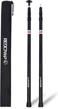 Aluminum Tarp Poles, Set of 2, Telescoping, Black A5201