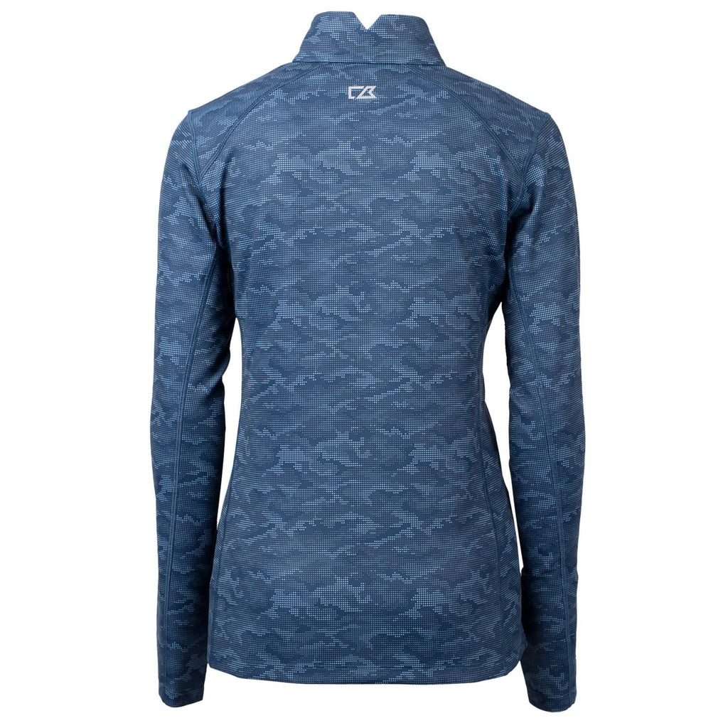 Navy Boston Red Sox Traverse Camo Print Stretch Quarter-Zip Pullover Top Q2269