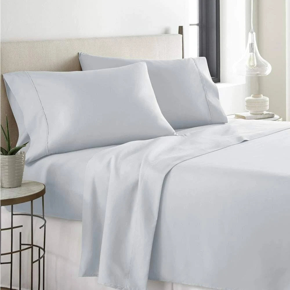 6-Piece Set Deep Pocket Bed Sheets Light Olive California King Q6384
