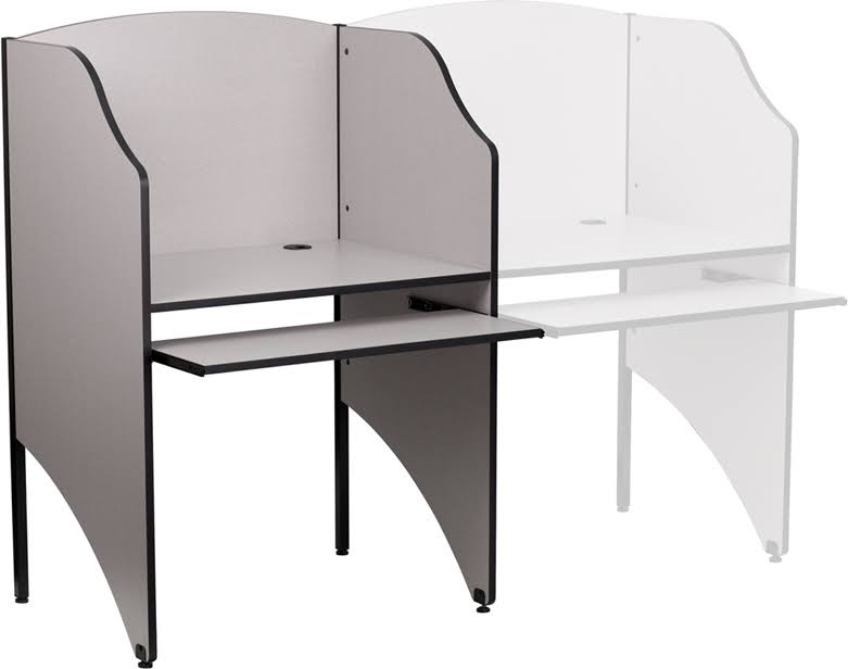 Oak Study Carrel F32195
