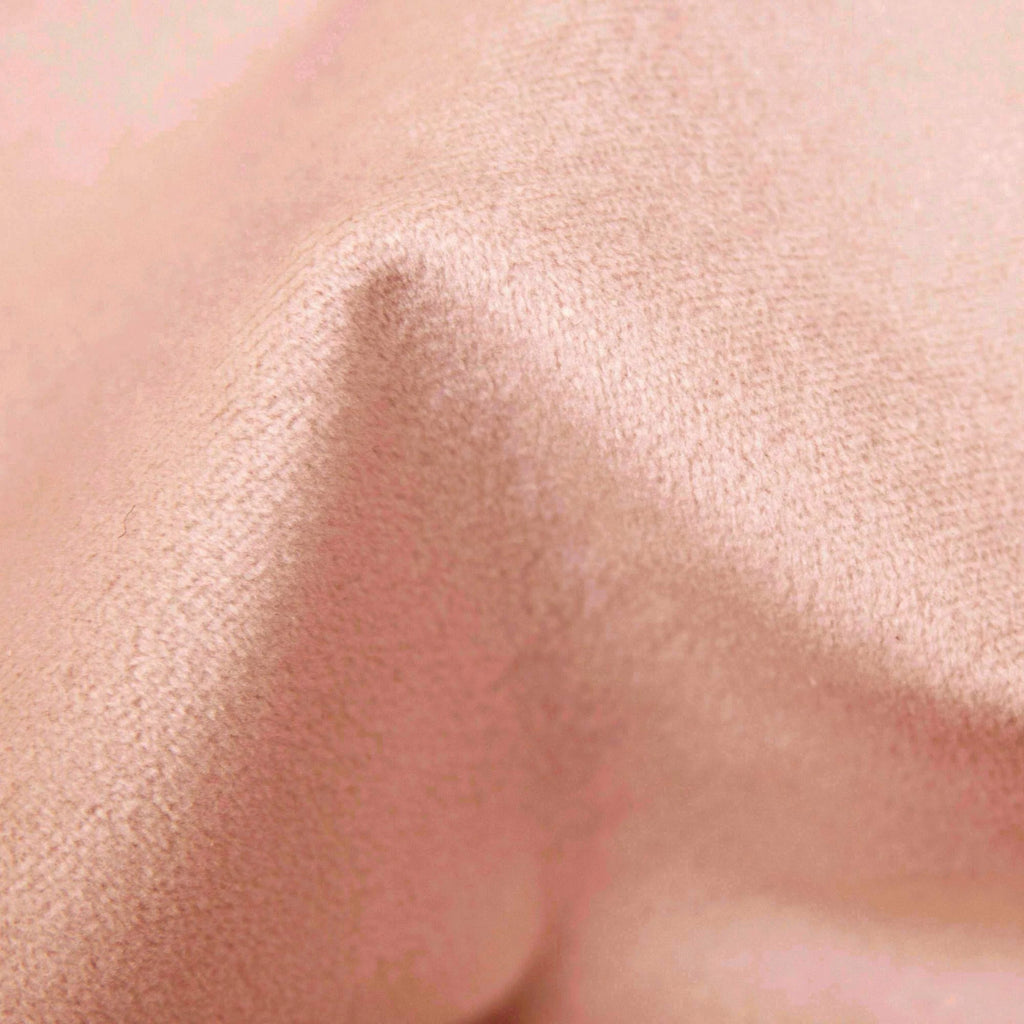 Blush Velvet Wingback Bed M527589