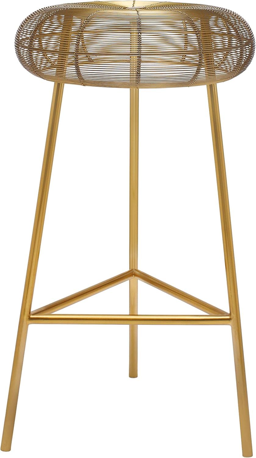 Gold Counter Height Metal Stool U92592