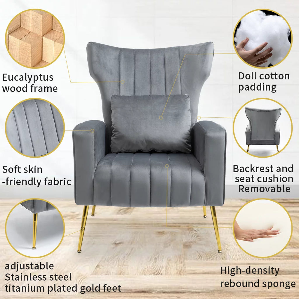 Velvet Accent Chair M972125